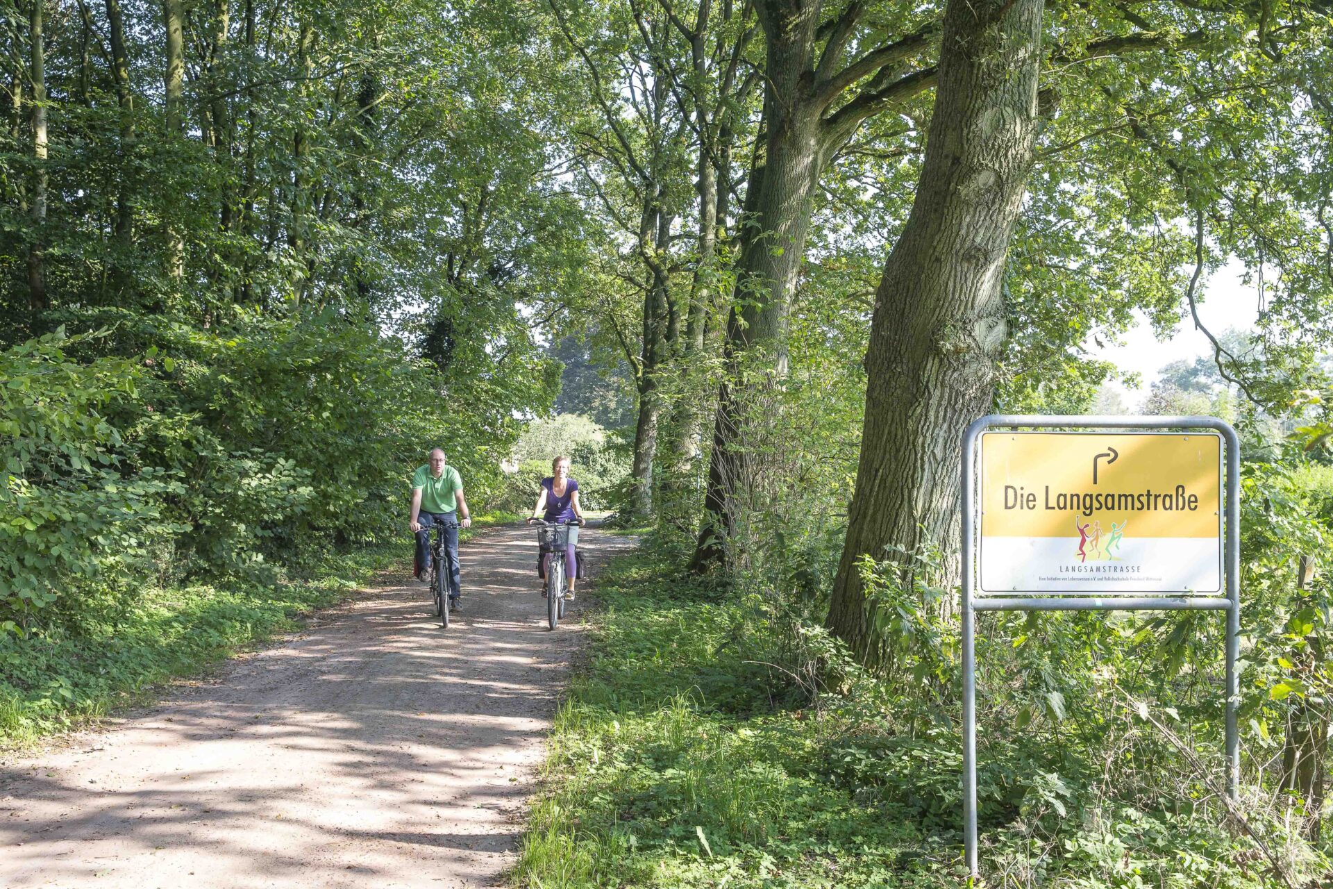 Fahrrad fahren auf der Langsamstraße